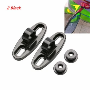 2Pcs Universal Motorcycle CNC Aluminum Rearview Mirror w/Fairing Adapters Holder - Picture 1 of 7