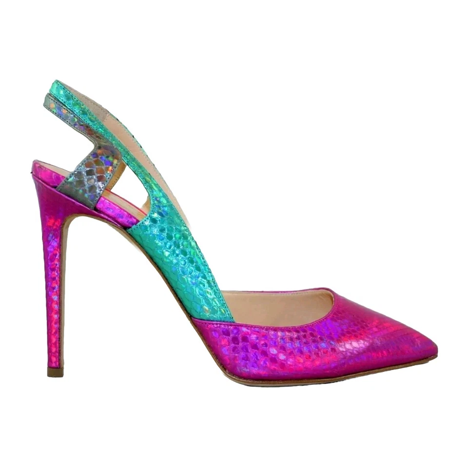 NEW Alejandro Ingelmo Frederica Slingback Pump Heel 1125, Size 38.5 EU/ 8M; $745 - Image 1 of 4