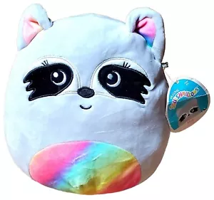 Squishmallow Max Waschbär Rainbow Belly 12" Original KellyToy #3880136 TOP - Bild 1 von 10
