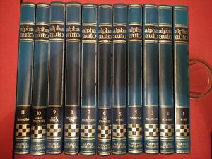Livres "Alpha Auto - Grande encyclopédie de l'Automobile" - 11 volumes / 1974.