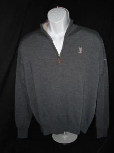 Peter Millar 100% Merinowolle 1/4 Zip Pullover Sweater Herren Gr. L - Bild 1 von 9