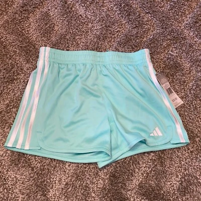 NUEVO Pantalones Cortos Adidas Niñas Talla Grande YL Atlético Fútbol Niños Jóvenes Foto 1 de 4