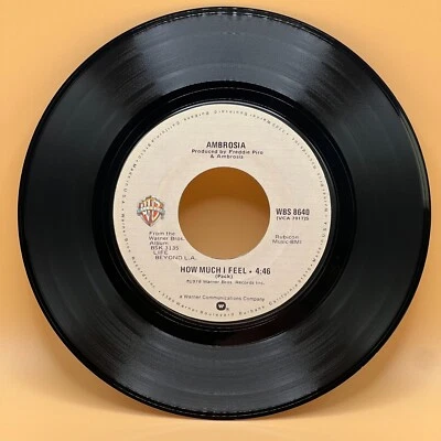 Ambrosia How Much I Feel / Ready For Camarillo 45 Rpm Rock 7" Warner Bros Record - Image 1 of 3