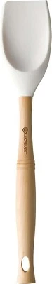 Espátula gourmet Le creuset VS tipo cuchara silicona 930084-03-01 mango de madera blanco Foto 1 de 4