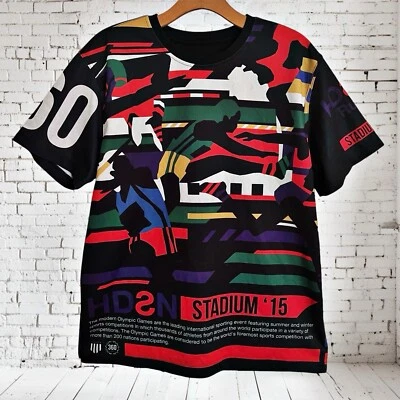 Camiseta Hudson Outerwear Negra Gráfica 2015 Run This Town Talla M Para Hombre Stadium 15 Foto 1 de 4