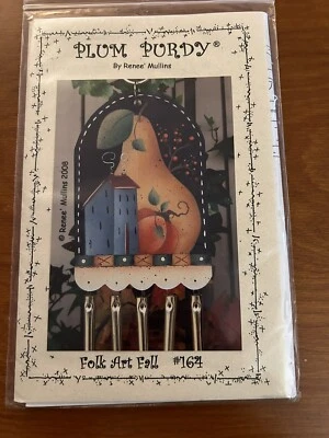 Plum Purdy Designs Folk Art Fall Chimes #164 Pattern/Instructions 2008 - Image 1 of 3
