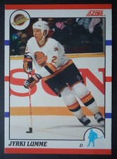 1990/91 NHL 132 Jyrki Lumme Vancouver Canucks Score