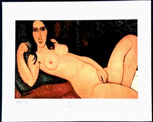 Amedeo Modigliani - Reproduktion Lithografie - 40x50 cm Nr. 10/300 - Picture 1 of 3