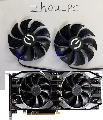 ZHOU_PC GPU Replacement Cooling Fan For EVGA XC Ultra RTX 2060S 2070 2080 2080S 2080ti