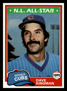 1981 Topps Dave Kingman All-Star Chicago Cubs #450 EX Baseball Card
