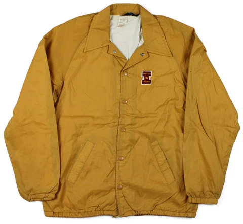 Vintage 60s-70s Iowa State Champion Running Man Windbreaker Coach Jacket Medium Cover