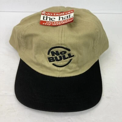NOVO boné de beisebol Winston No Bull promocional preto e marrom ajustável chapéu - Imagem 1 de 4