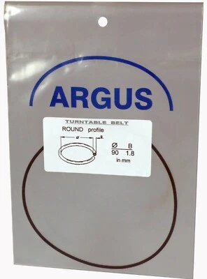 Turntable Round Belt : Diameter 90 mm Thickness 1.8 mm    - Image 1 of 4