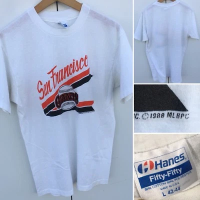 Vintage San Francisco Giants T Shirt c 1988 80s 1980s Graphic Tee Size L - Image 1 of 4