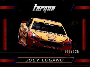 2016 Panini Torque Blue #86 Joey Logano /125