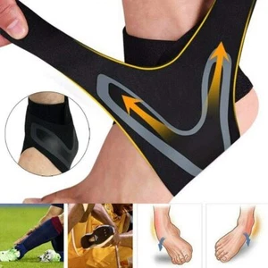 Ankle Brace Support Compression Sleeve Plantar Fasciitis Pain Relief Foot Wrap - Picture 1 of 11