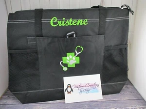Personalisierte Tragetasche Tierarzt Veterinär Tierarzt Geschenk Tierarzt Geschenk Tierarzt Technik Tierarzttasche - Bild 1 von 11