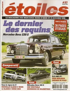 STERNE PASSION 27 MERCEDES 230S W111 SLS AMG GT 180D W120 C250 W202 C220 W205 - Bild 1 von 2