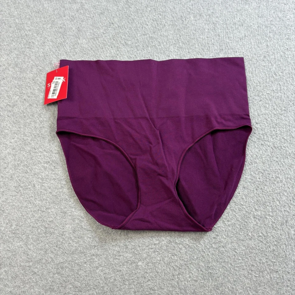 Трусики женские Spanx с высокой талией формирующие короткие фиолетовые бесшовные контрольные - Изображение 1 из 4