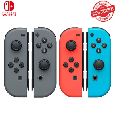 Official Nintendo Switch Joy Con Controllers Wireless Pair Gamepad - Blue / Red - Image 1 of 4