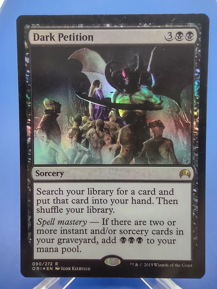 MTG Magic Origins Foil Dark Petition NM Magic The Gathering Card - Image 1 of 2