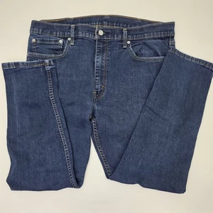 Levi's Premium 512 Jeans Mens 38x30 Blue Denim Slim Tapered Dark Western - Picture 1 of 11