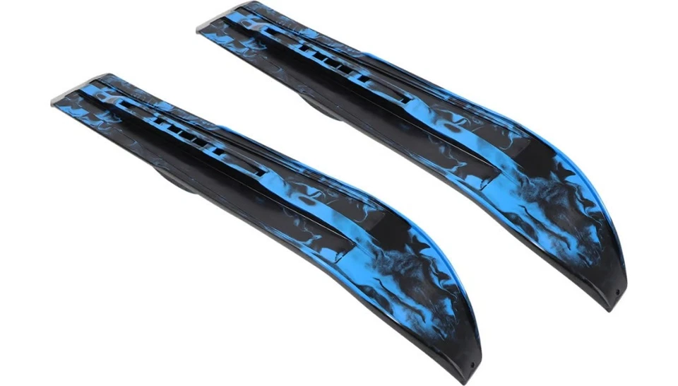 Slydog Command Skis - Black/Octane Blue Snowmobile CMDSWRBLKOCT 4602-0206 - Image 1 of 3