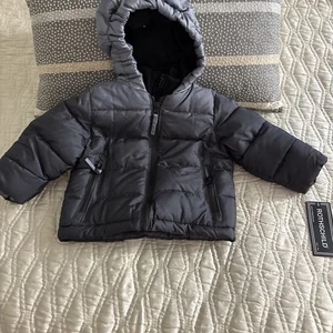 Rothschild Boys Charcoal Hombre Puffer Jacket 12 M Made in India New With Tags - Picture 1 of 8