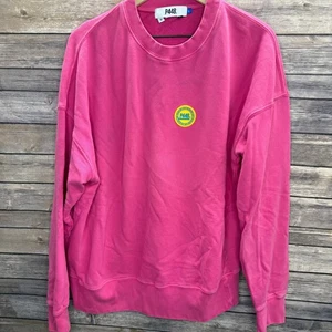 P448 You Can Surf Later Pink Sweatshirt Pullover Size Large - Picture 1 of 10