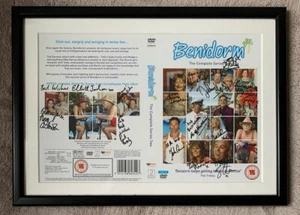 Benidorm Series 2 DVD Cover Cast Signed Framed. Rare - Unique Tv Memorabilia - Picture 1 of 2