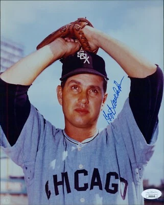 Hoyt Wilhelm Chicago White Sox Signed 8x10 Glossy Photo JSA Authenticated - Image 1 of 2