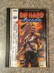 Die Hard Arcade (Sega Saturn, 1997) Authentic, with Registration Card! (H6)