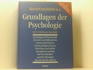 Grundlagen der Psychologie David Krech ... Hrsg. Hellmuth Benesch. Aus dem Ameri