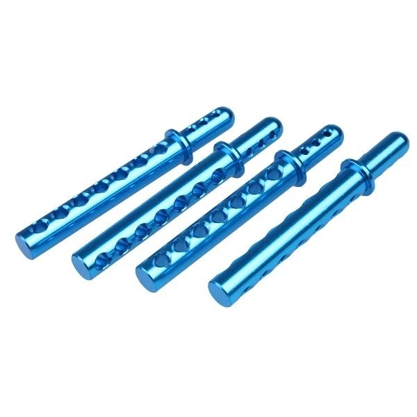 862001 1/8 Aluminum Alloy Body Post - Blue (4 PCS)  HSP AMAX SST Himoto - Immagine 1 di 1