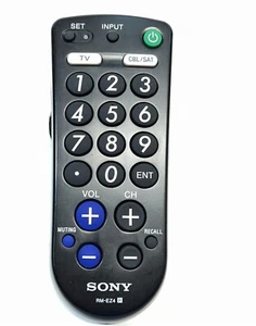 Sony RM-EZ4 Black Big Button Universal TV Remote Control - Picture 1 of 4