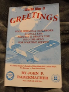 WORLD WAR II GREETINGS BY JOHN P RADERMACHER American GIs 36th Infantry Division - Picture 1 of 7