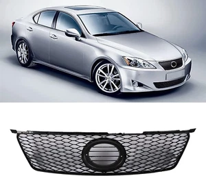 Front Bumper Mesh Grill Grille Fit for 2006-2008 Lexus IS250/IS350 Black Sport F - Picture 1 of 6