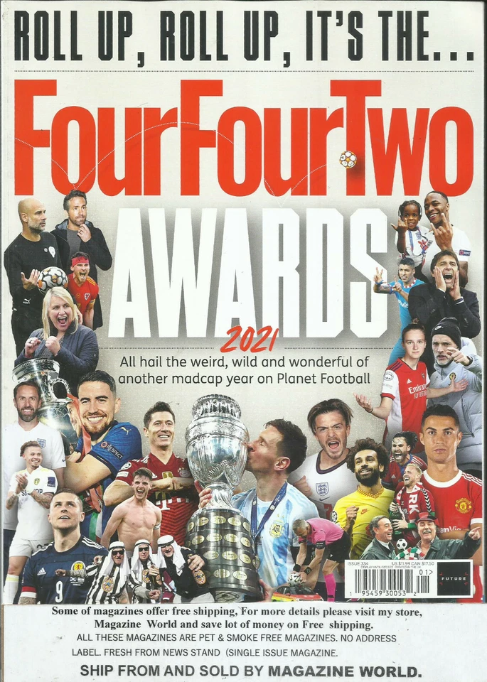 Four Four Two  Magazine,  Awards  * January, 2022   * Issue # 334 *   - Image 1 of 1