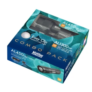 BigBlue Combo Pack: 1300 and 450 Lumen Light with Easy Clip Rainbow - Picture 1 of 3