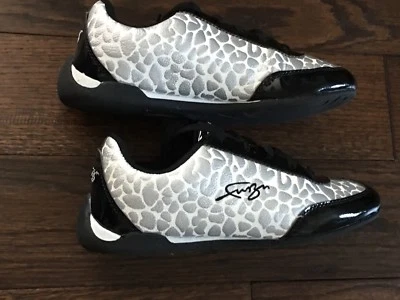 Zapatillas Mujer Fubu Sintetico Negras Blancas y Plateadas Talla 6.5 Leopardo Metálico Foto 1 de 4