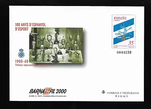 AÑO 2000 SOBRE ENTERO POSTAL EDIFIL 59B CENTENARIO DE FÚTBOL CLUB ESPANYOL - Imagen 1 de 1