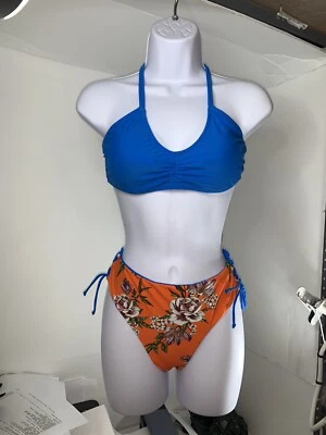 CUPSHE Mujer Cintura Alta Bikini Traje de Baño Estampado Floral Nudo Dos Piezas Baño Foto 1 de 4