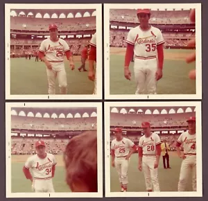 1972 Cardinals Original Snapshot Photo Lot, Diego Segui, Folkers, Tony Cloninger - Picture 1 of 2
