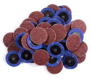 25x 3 Zoll 36er-Körnung Rollenschloss Schleifen Schleifscheibe Stanzschleifer Schnellwechselpads - Bild 1 von 7