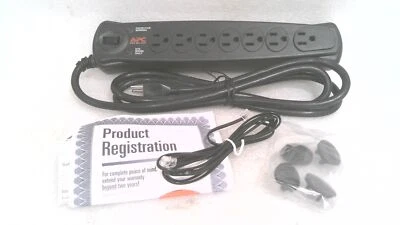 APC ESSENTIAL P7T SURGEARREST 7 OUTLET SURGE PROTECTOR, W/ TELEPHONE CORD, COVER - Image 1 of 4