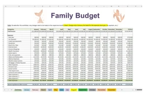 Rose Gold Mermaid | Dave Ramsey-Inspired Budget | Digital Download - Picture 1 of 6