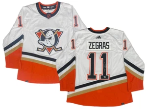 TREVOR ZEGRAS Autographed Ducks 2022-23 Reverse Retro Authentic Jersey FANATICS - Picture 1 of 5