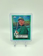 RICKEY HENDERSON 2021 Topps Chrome Platinum Anniversary AQUA WAVE REFRACTOR
