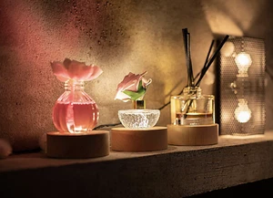 Wood Coasters with LED Drink Holders Home Décor Outdoor Party - Picture 1 of 6