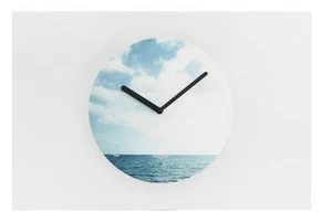 SECOND MANSION Modern Simple Design Wall Clock Silent Clock Mono - Sea - Picture 1 of 3